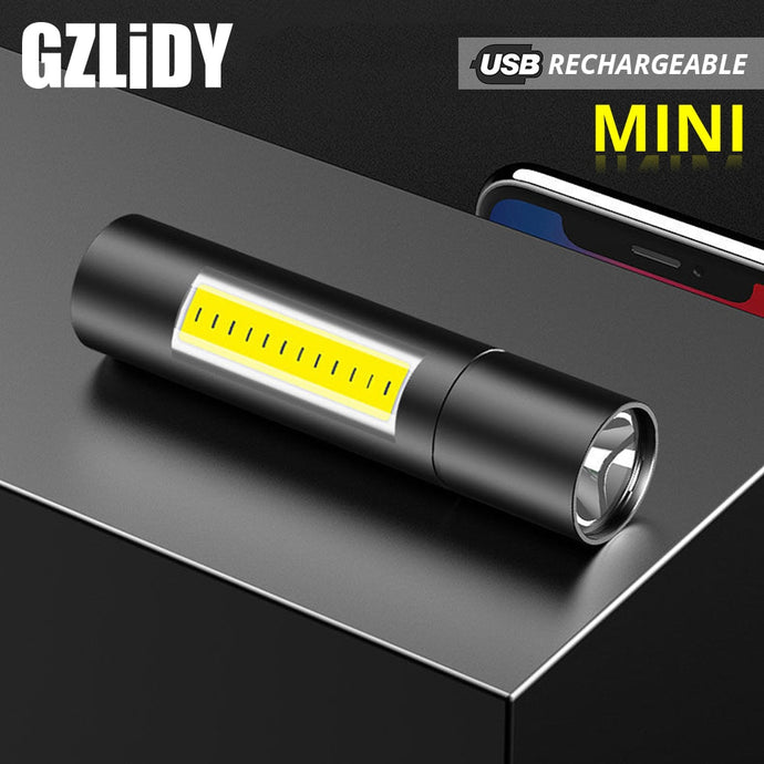 Minimalist and stylish Rechargeable Flashlight - 3 Modes Zoomable