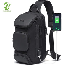 Load image into Gallery viewer, Cross Body Sling Style City Bag with USB Charging Port