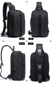 Cross Body Pack with Double Front Pocket Bigger Capacity