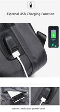 Load image into Gallery viewer, Cross Body Sling Style City Bag with USB Charging Port