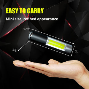 Minimalist and stylish Rechargeable Flashlight - 3 Modes Zoomable