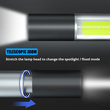 Load image into Gallery viewer, Minimalist and stylish Rechargeable Flashlight - 3 Modes Zoomable