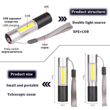 Load image into Gallery viewer, Minimalist and stylish Rechargeable Flashlight - 3 Modes Zoomable