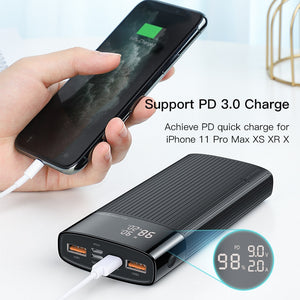 High Storage 20,000mAh Power Bank with Fast Charging