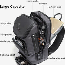 Load image into Gallery viewer, Cross Body Sling Style City Bag with USB Charging Port