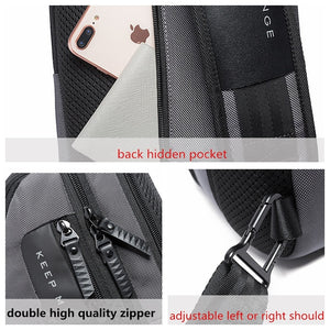 Cross Body Sling Style City Bag with USB Charging Port